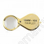 LENTE TRIPLETTA 10x 18 mm ORO