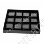 elegant Tray with 12 Matt black boxes