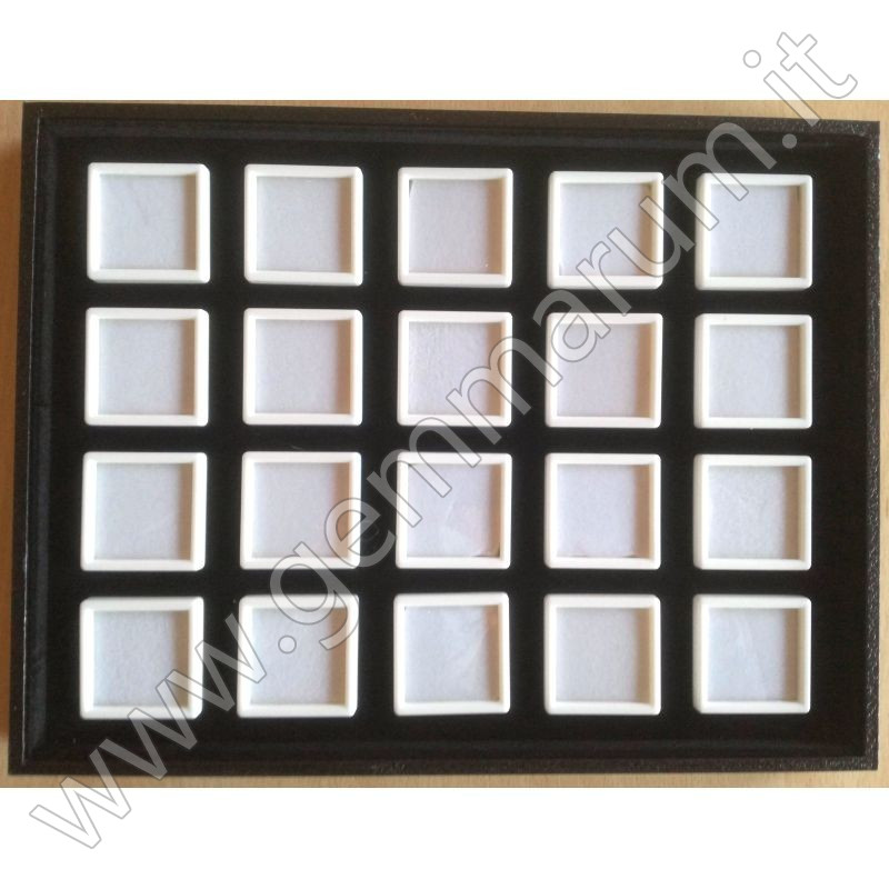 tray with gemstone boxes