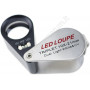 TRIPLET LOUPE 10x with LED and UV light