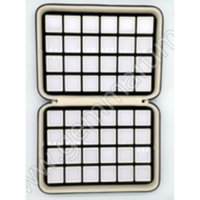 Tray with 48 boxes 4x - white