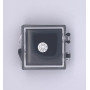 Edelsteindose 3x3x1.6 cm schwarz