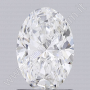 CVD Synthetischer Diamant / Oval-Schliff