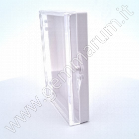 Scatolina bianca porta pietre Gel 7.5x7.5 x1.5 cm