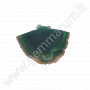 Green agate slab