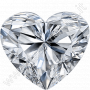 CVD Synthetischer Diamant / Herz-Schliff  1.53 ct