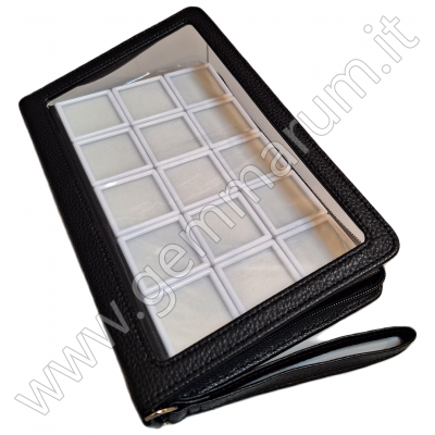 PORTABLE CASE with 15 display boxes 4x4