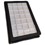 PORTABLE CASE with 28 display boxes 3x3