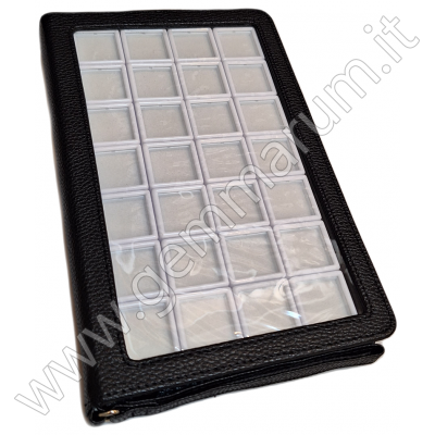 PORTABLE CASE with 28 display boxes 3x3