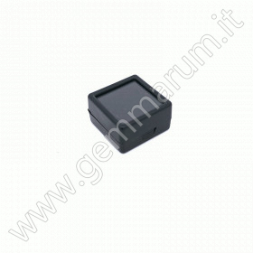 Glasdeckeldose 30x30x15 mm - schwarz für Diamanten