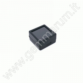 scatolina nera porta pietre in plastica e vetro 30x30x15 mm