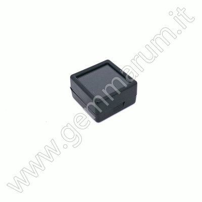Glasdeckeldose 30x30x15 mm - schwarz für Diamanten
