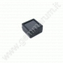 Glasdeckeldose 30x30x15 mm - schwarz für Diamanten