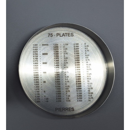 Ultra light diamond sieve 75 plates Ø 80 mm