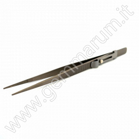 TITANIUM DIAMOND TWEEZERS with groove and lock