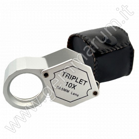 Triplet Loupe 10X 20.5 mm achromatic and aplanatic