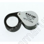 Kassoy triplet loupe 10x round Ø 18mm with rubber grip