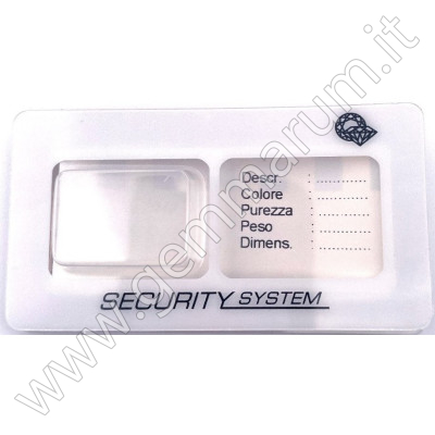 Security Seals for precious Stones - Starter Kit 10  - white Small 75x40mm