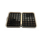 Elegante box imbottito con 60 scatoline 3x3 Nere