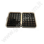 Tray with 60 boxes 3x3 - black