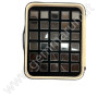 Tray with 60 boxes 3x3 - black