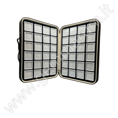 Tray with 48 boxes 4x - white