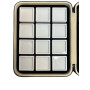 Elegante box imbottito con 24 scatoline 5x5 Bianche
