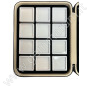 Tray with 24 boxes 5x5 - white
