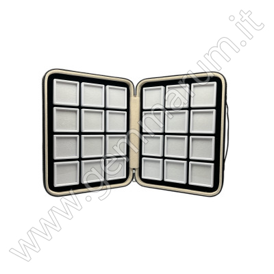 Tray with 24 boxes 5x5 - white