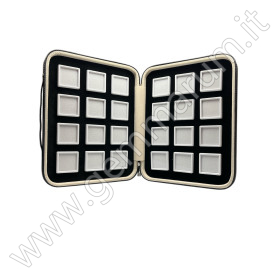Tray with 24 boxes 4x4 - white