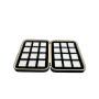 Elegante box imbottito con 24 scatoline 4x4 Bianche
