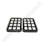 Tray with 24 boxes 4x4 - white