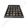 Tray with 35 boxes 3x3cm - black