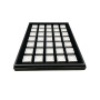 Vassoio con 35 scatoline 3x3cm bianche
