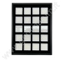 Tray with 20 boxes 4x4 - white