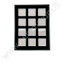 Tray with 12 boxes 5x5 - white