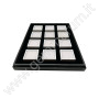 Tray with 12 boxes 5x5 - white