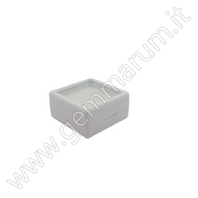 white Acrylic Gemstone display box 3x3cm