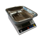 Weighing Pan for Scales - silver chrome