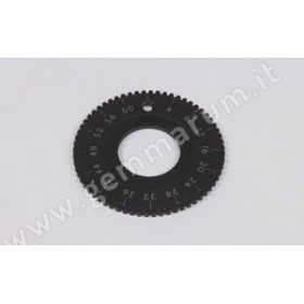 Index gear for hand piece faceting machine