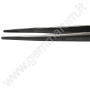 SET Pinzette INOX punta scanalata - 2pz