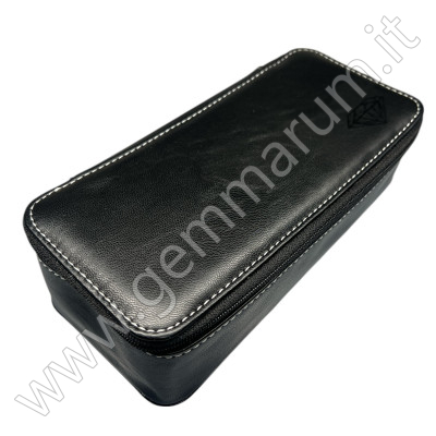 Leather Box for gemstones 20x9x6 cm