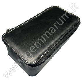 Leather Box for gemstones 18x9x6 cm