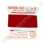Filo in seta rosso corallo Griffin N.8