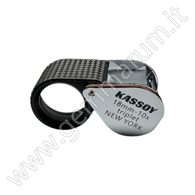 Einschlaglupe KASSOY 10x 18mm gummiert