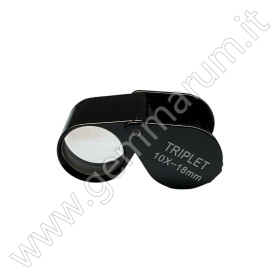Prazisionslupe 10x 18 mm swarz