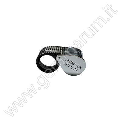 Einschlaglupe 10x 18mm gummiert
