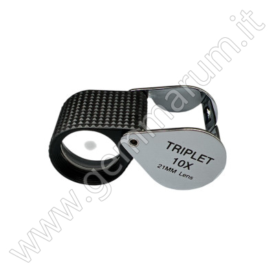 Triplet Loupe 10X 20.5 mm rubber grip