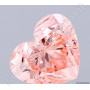 CVD Synthetischer Diamant / Herz-Schliff  1.52 ct FANCY PINK