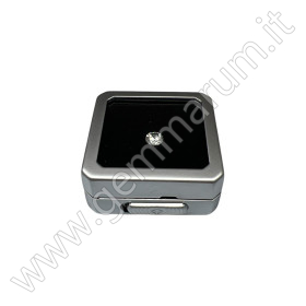 Matt Silver box 4X4x1.5 cm